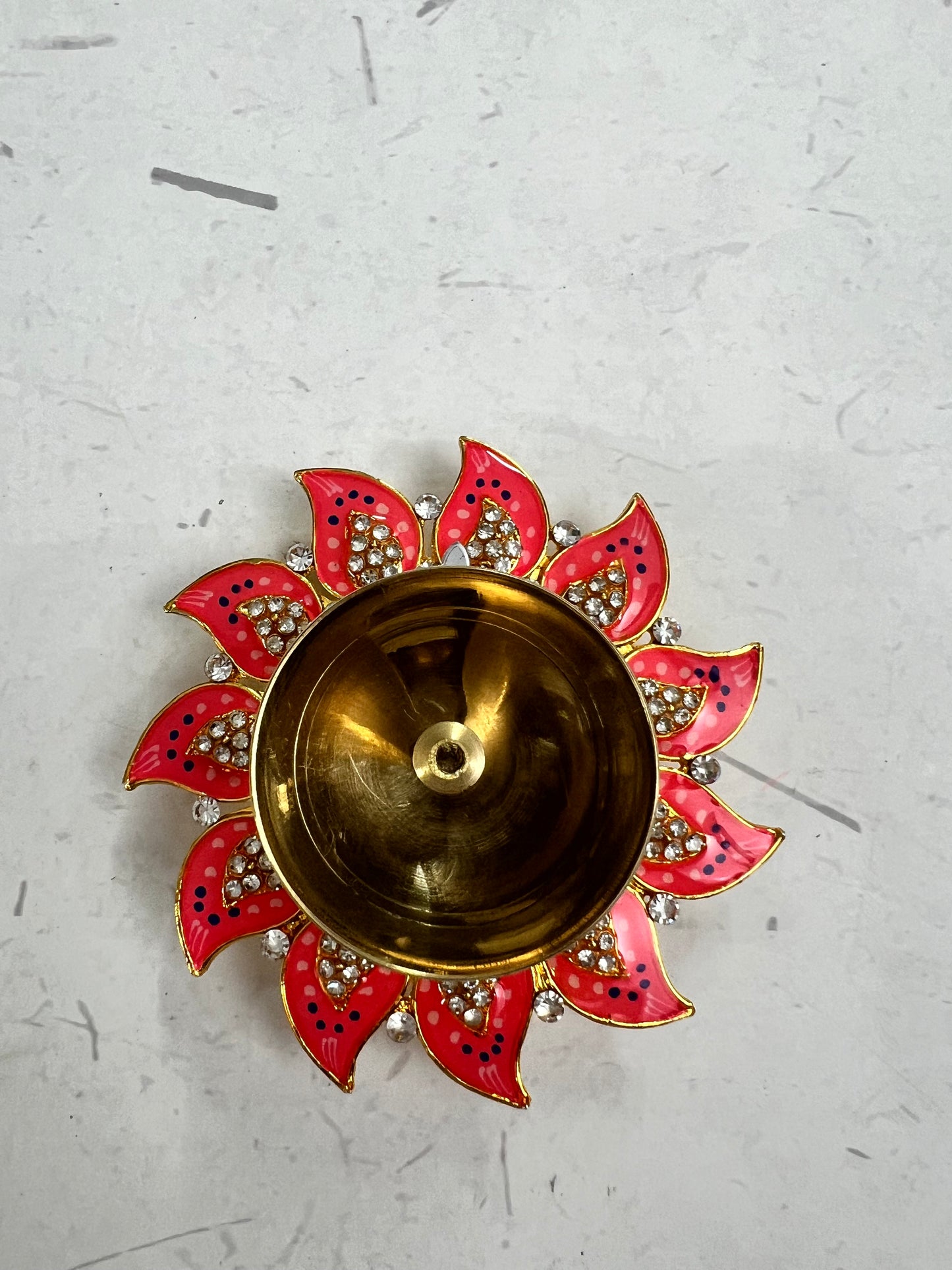 Metal meenakari brass Diya single pcs .s no -B15