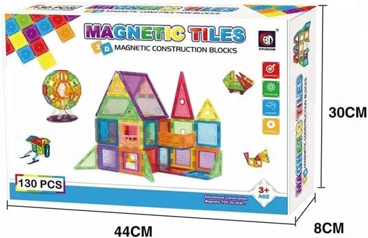 130 Pieces Magnetic Tiles