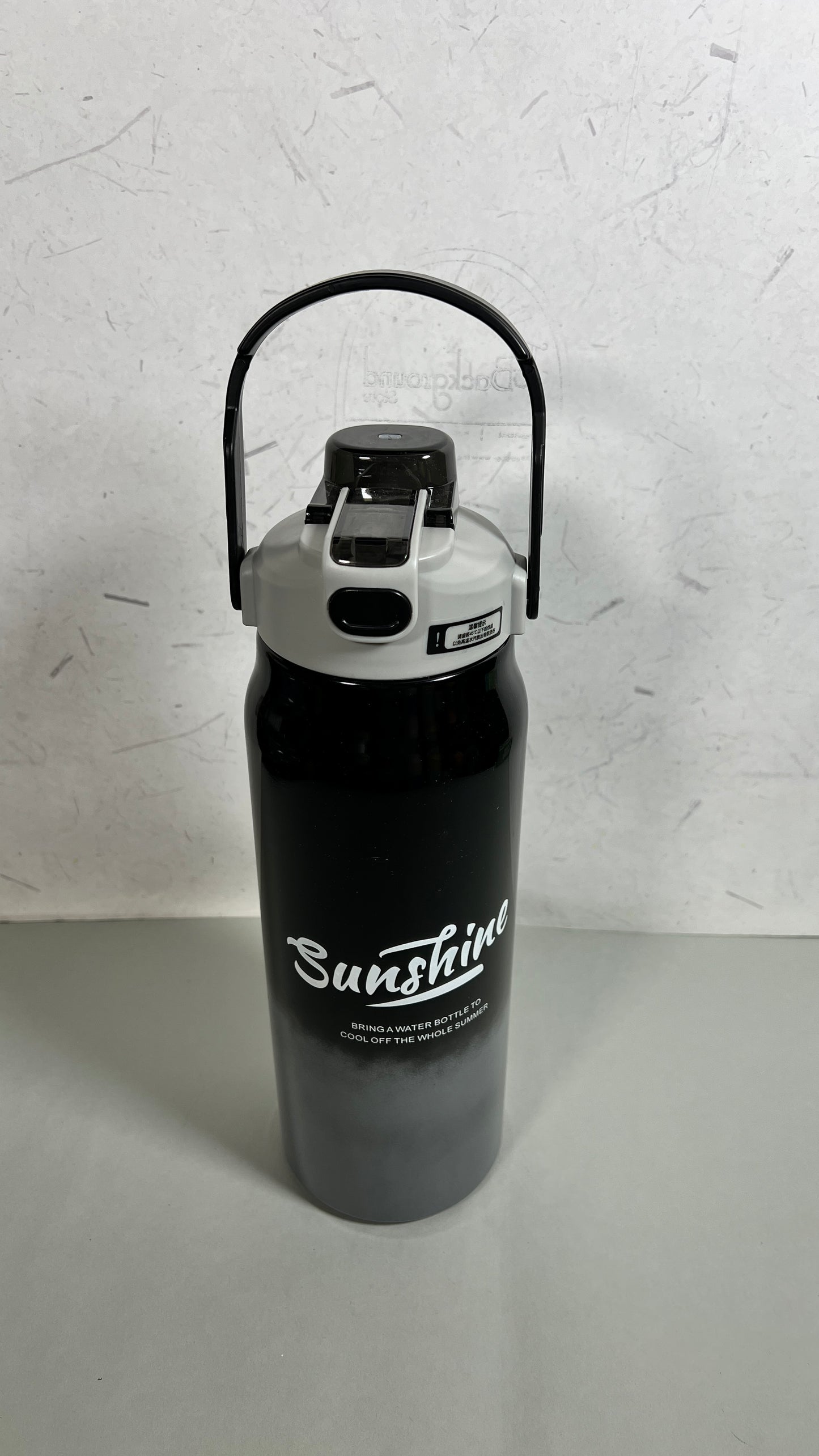 Stainless steel insulated 2 in 1 motivational bottle 1800ml