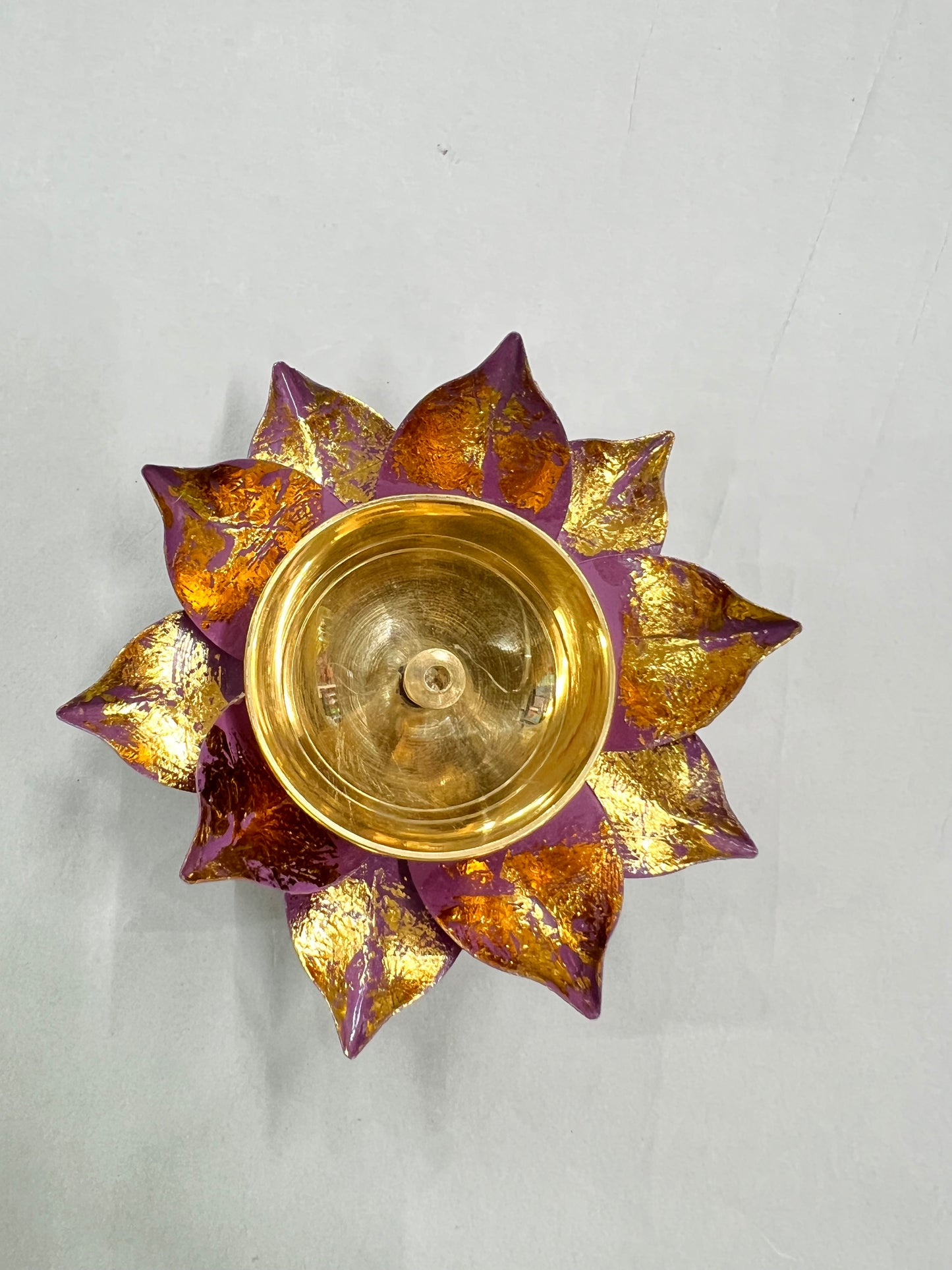 Metal 4inch brass Diya one piece. S no -132