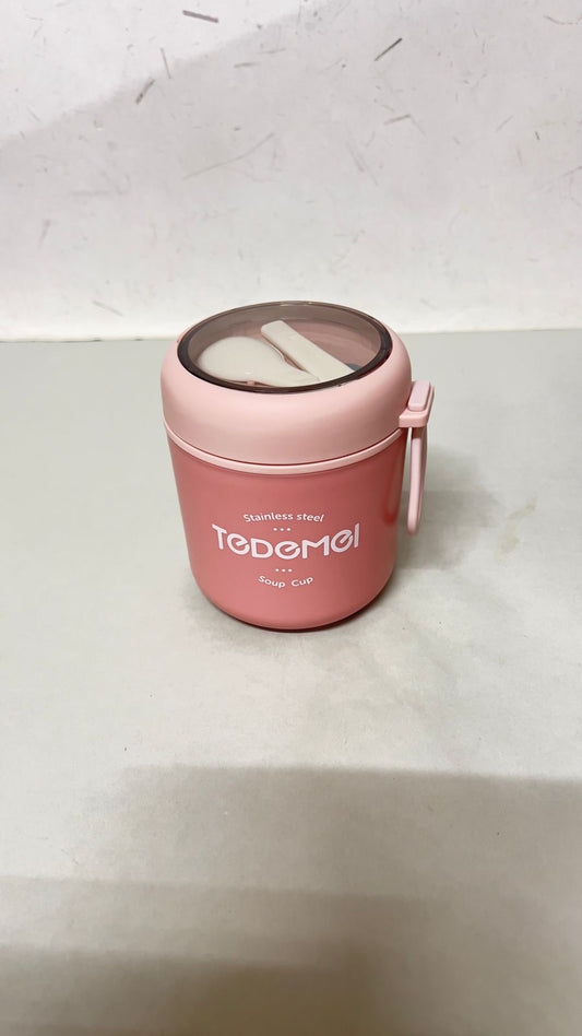 Tedemei 550ml single layer insulated soup cup