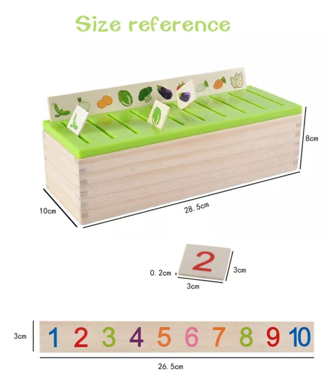 Knowledge Classification Box (Numbers, Shapes, Vehicles, Vegetables, Animals and Fruits)