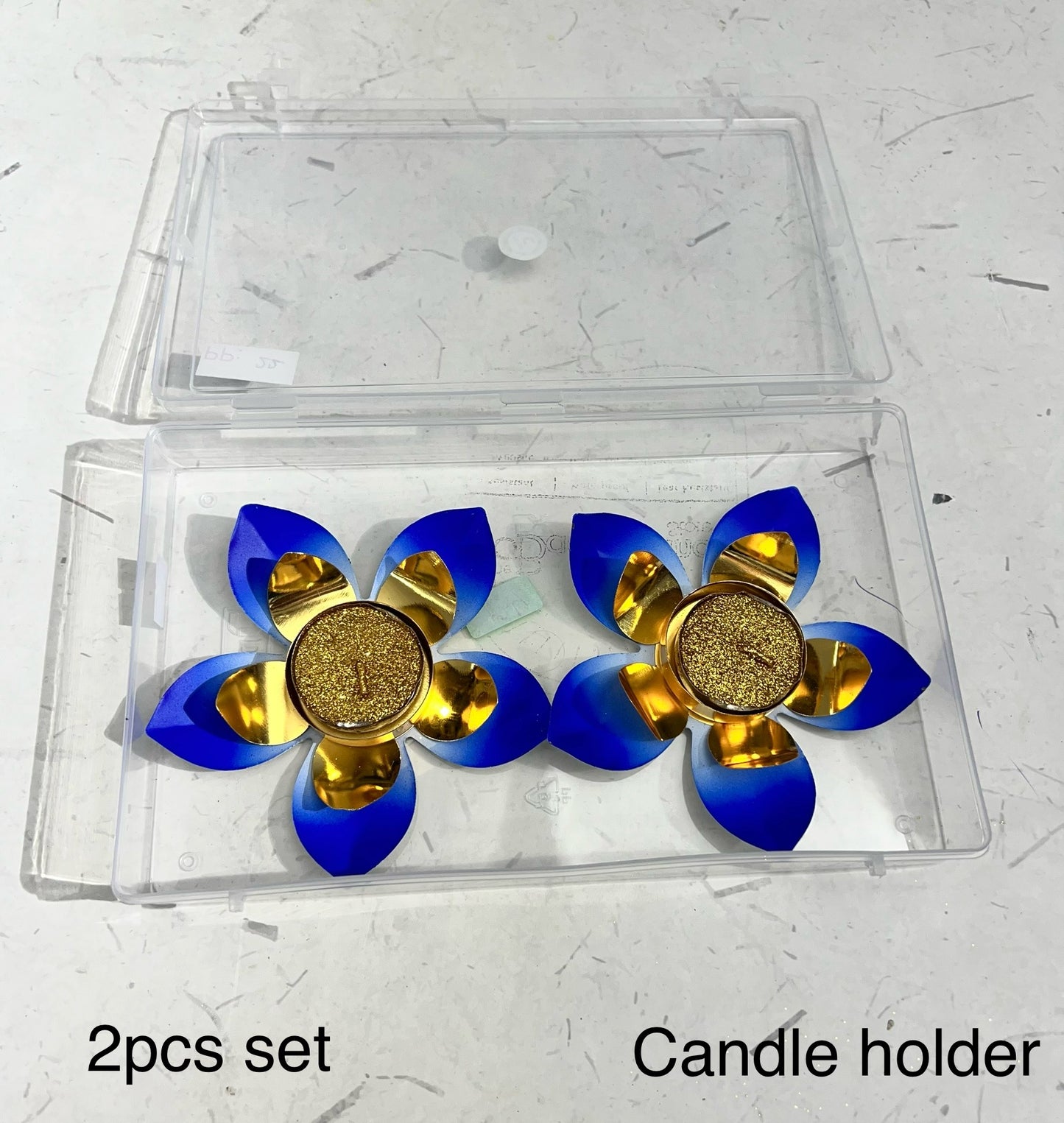 Metal diya 2 pcs set (2candles free)pp-22