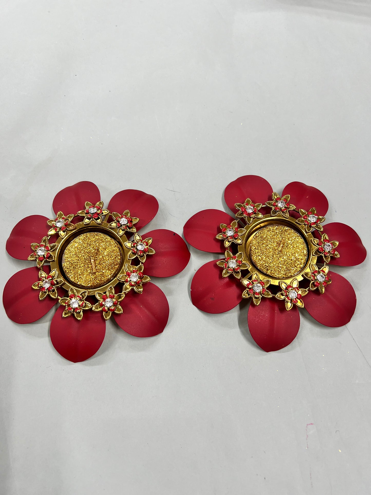 7 patel’s diya 2pcs set ( 2 candles free) sno -543