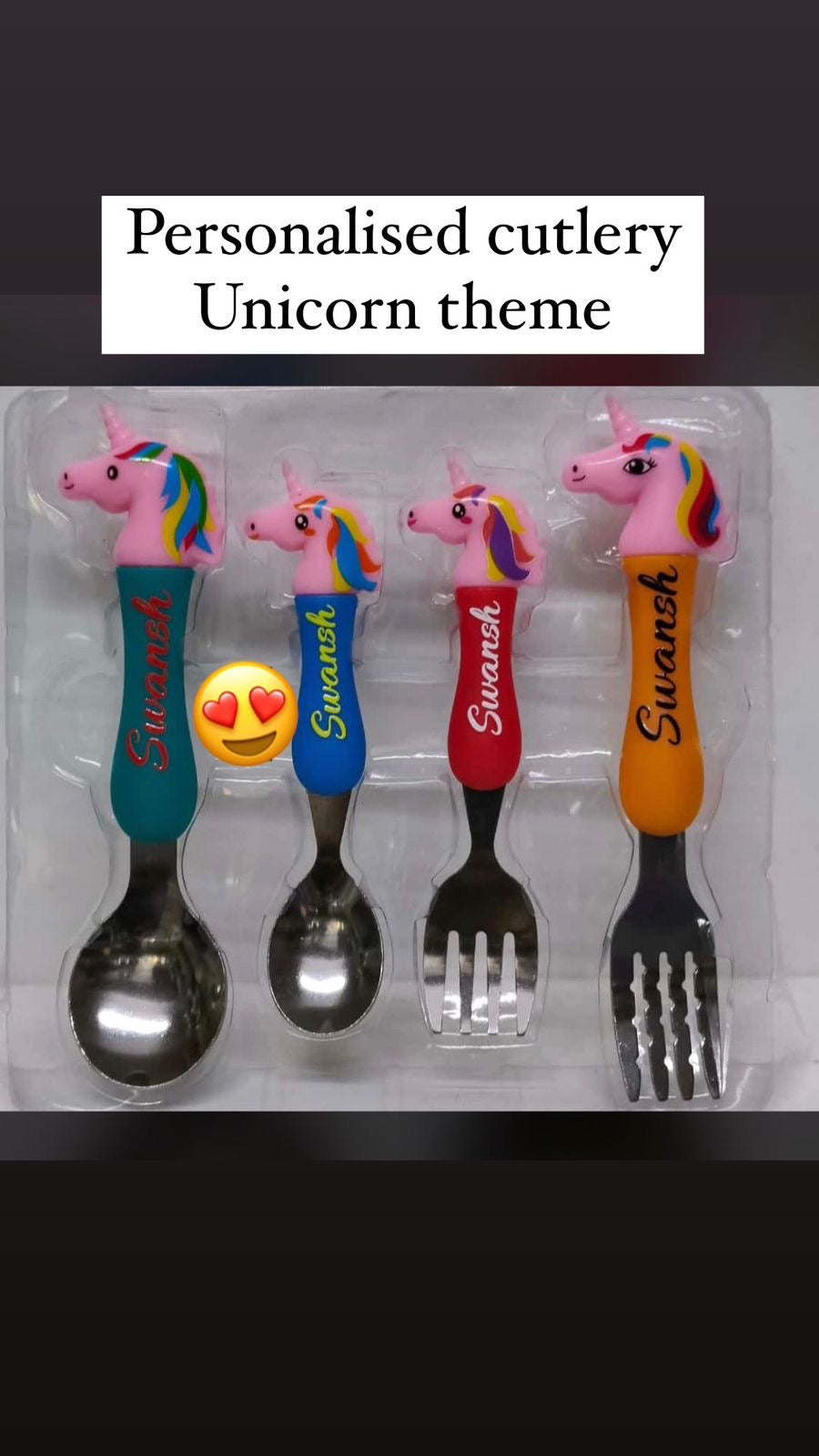 Peppa pig spoon & fork set of 4 pcs