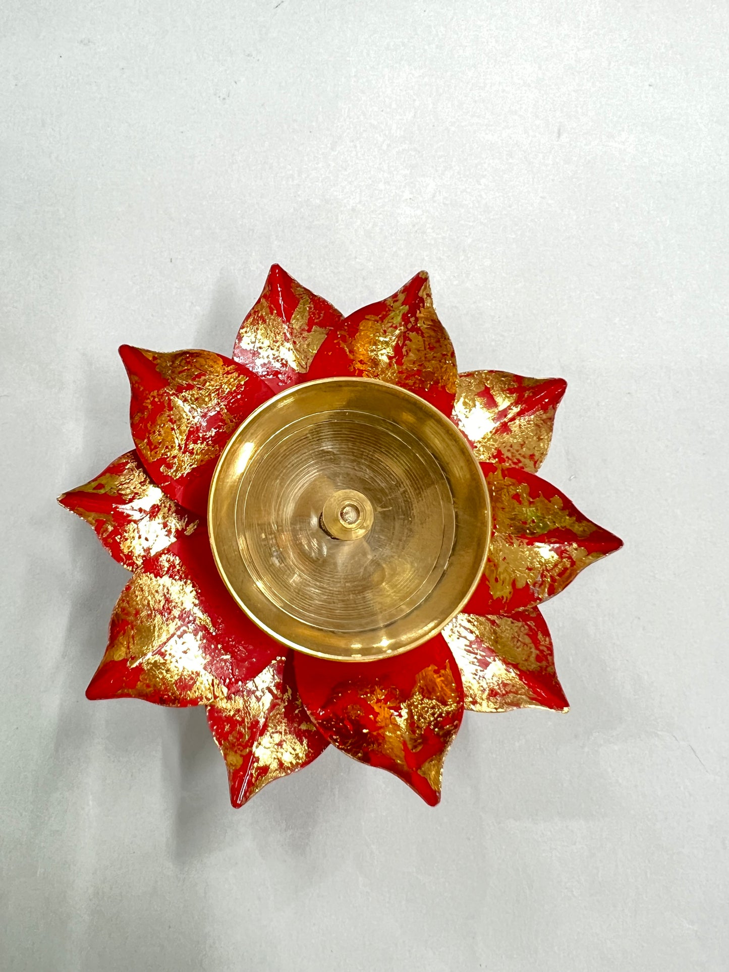 Metal 4inch brass Diya one piece. S no -132