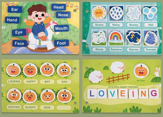 Montessori Busy Book for Children to Develop Learning Skills, and Preschool Educational Toy for Boys and Girls