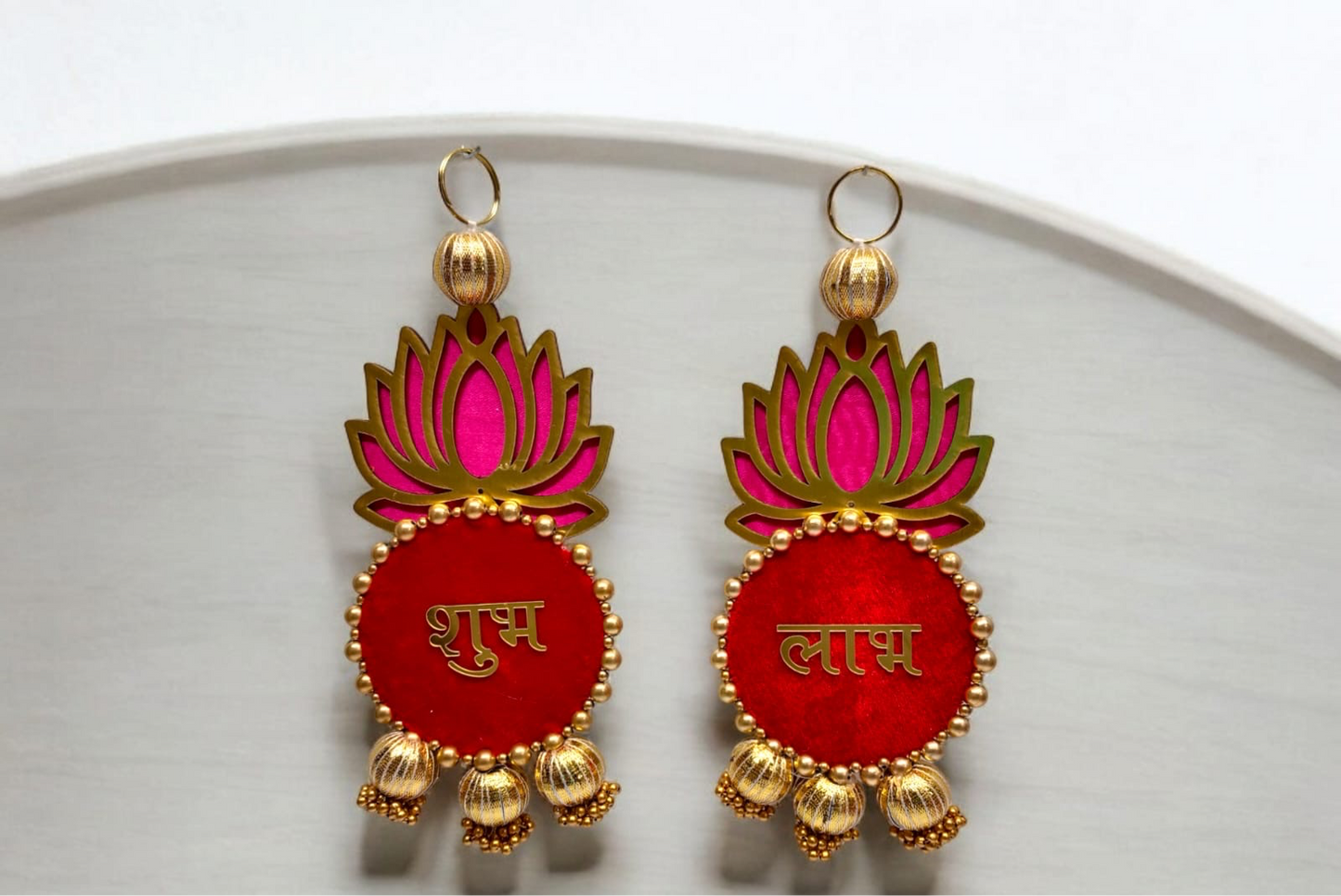 Shubh labh red&gold hanging