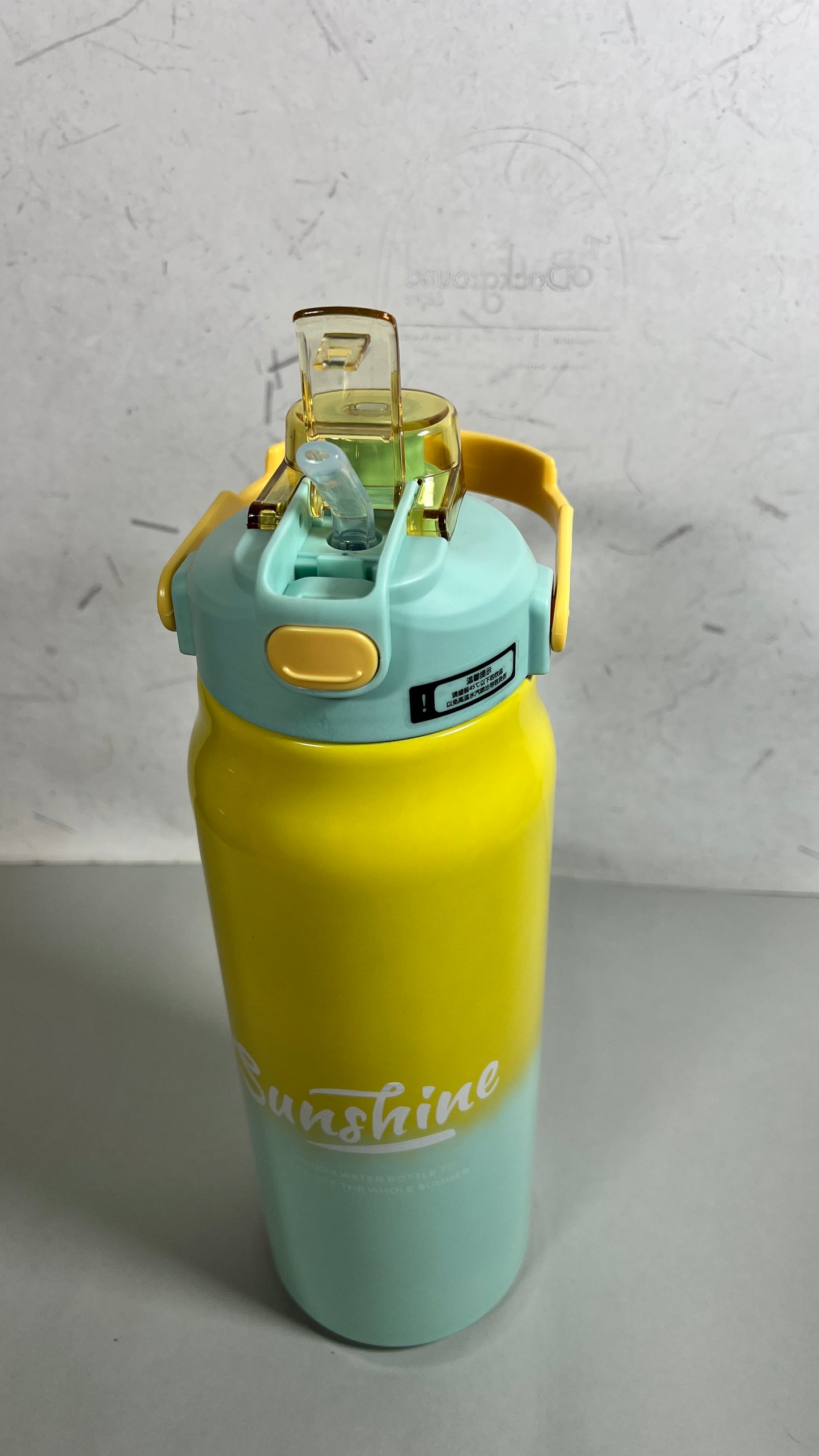 Stainless steel insulated 2 in 1 motivational bottle 1800ml