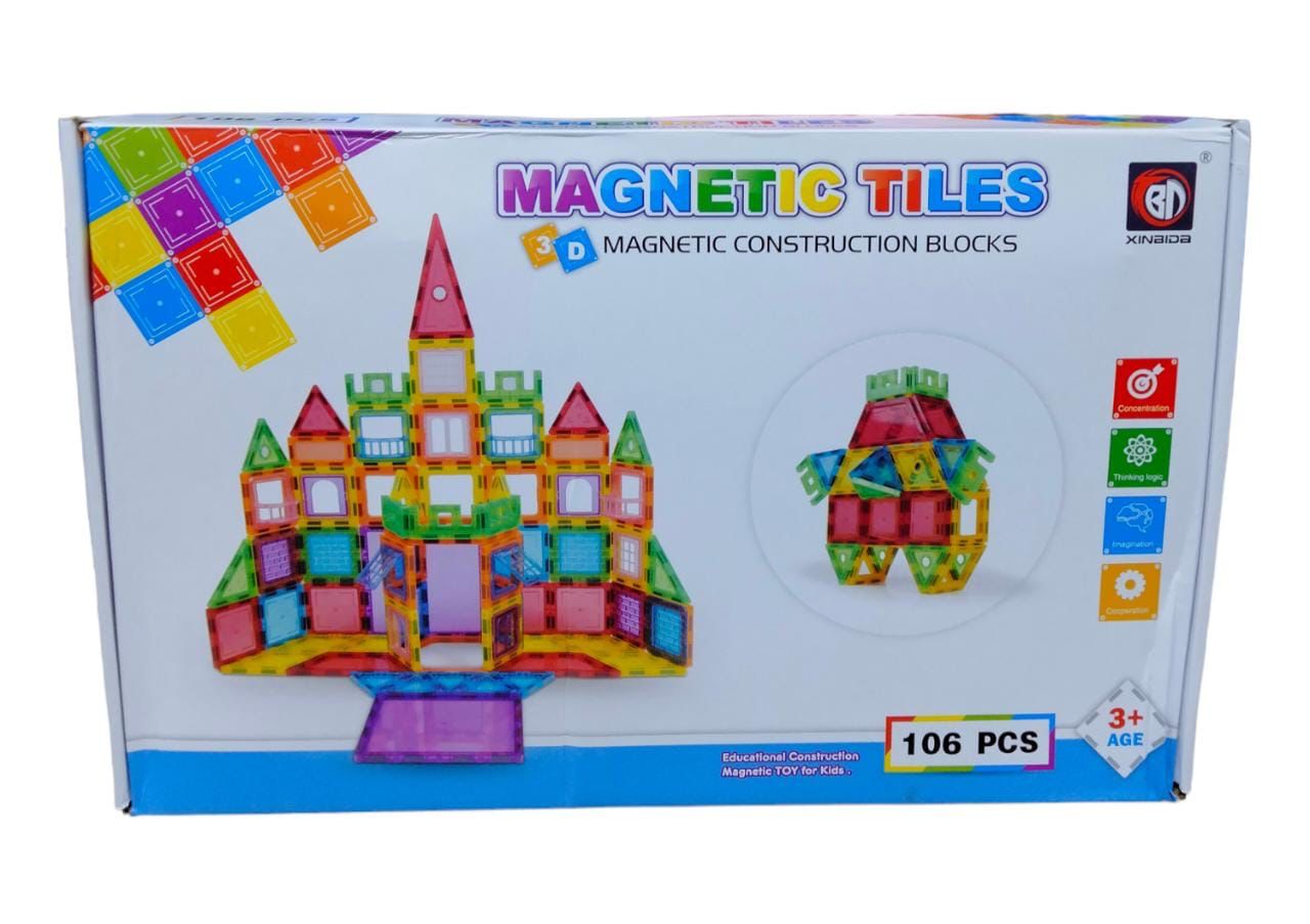 106 Pieces Magnetic Tiles