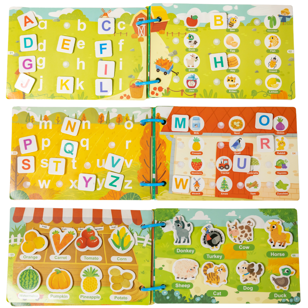 Montessori Busy Book for Children to Develop Learning Skills, and Preschool Educational Toy for Boys and Girls