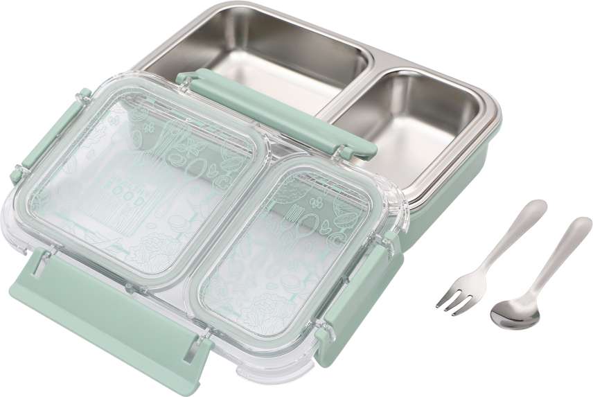 JAYPEE Stainless Steel Insulated Double Cavity Lunch Box 600 Ml, Suitable For School, Offices And Picnics, Microwave Safe