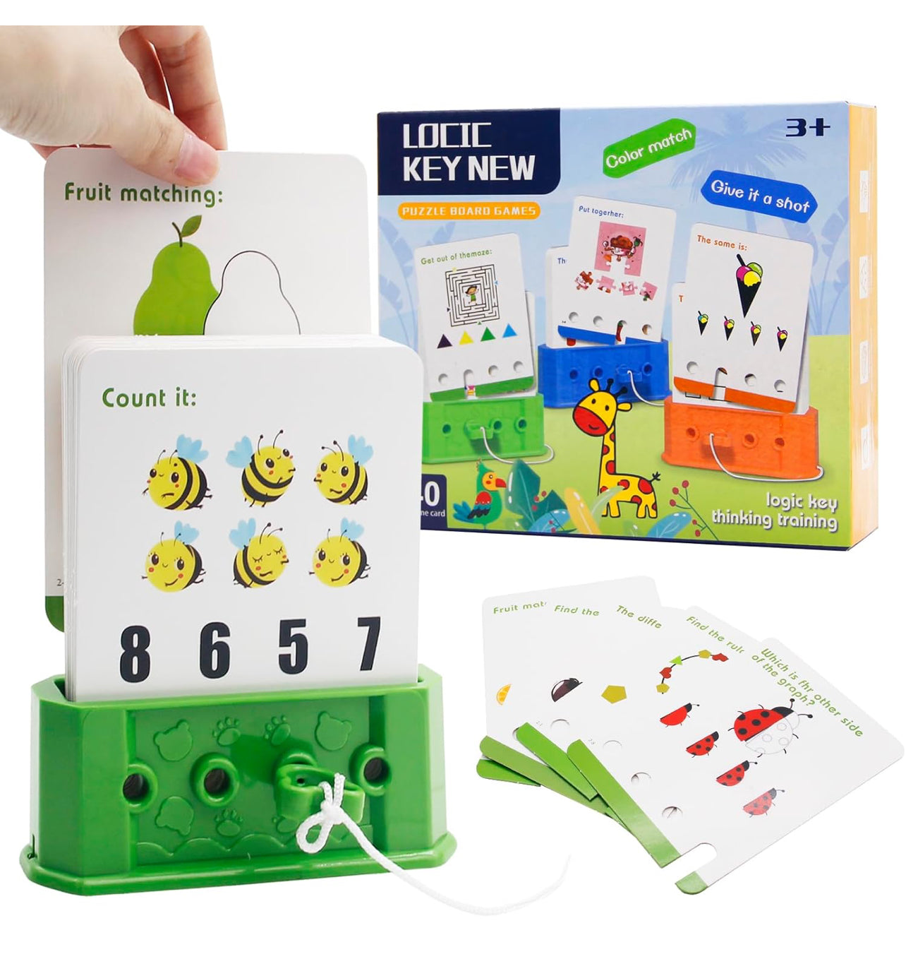 Logic Key Toys, Learning Games for Kids - Funny Brain Teaser Toys Educational Keys for Kids - Innovative Brain Teaser Logic Games Home Kindergarten Learning Games