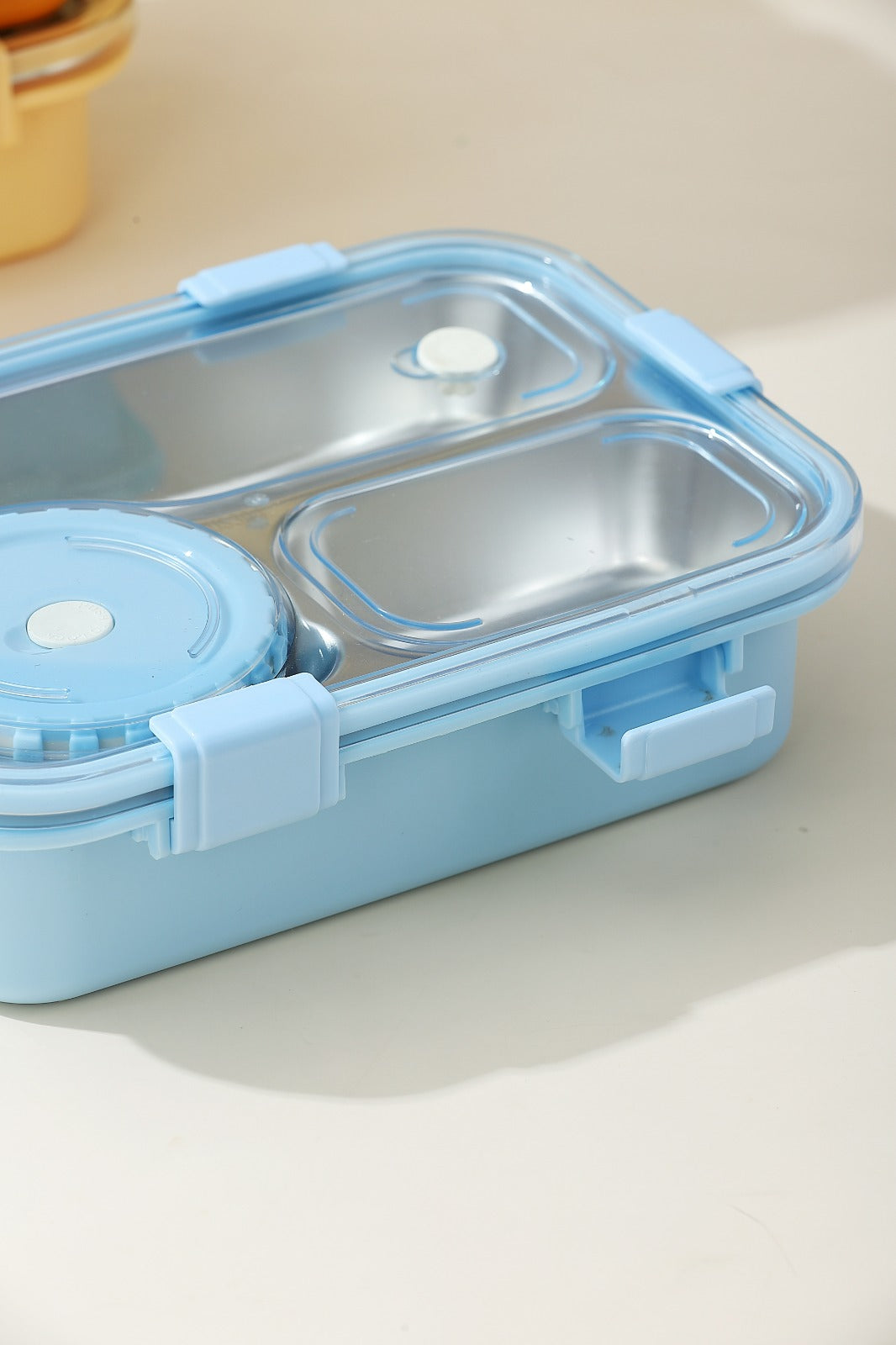 3 compartment 750ml Stainless Steel Lunch Box with 150ml Bowl