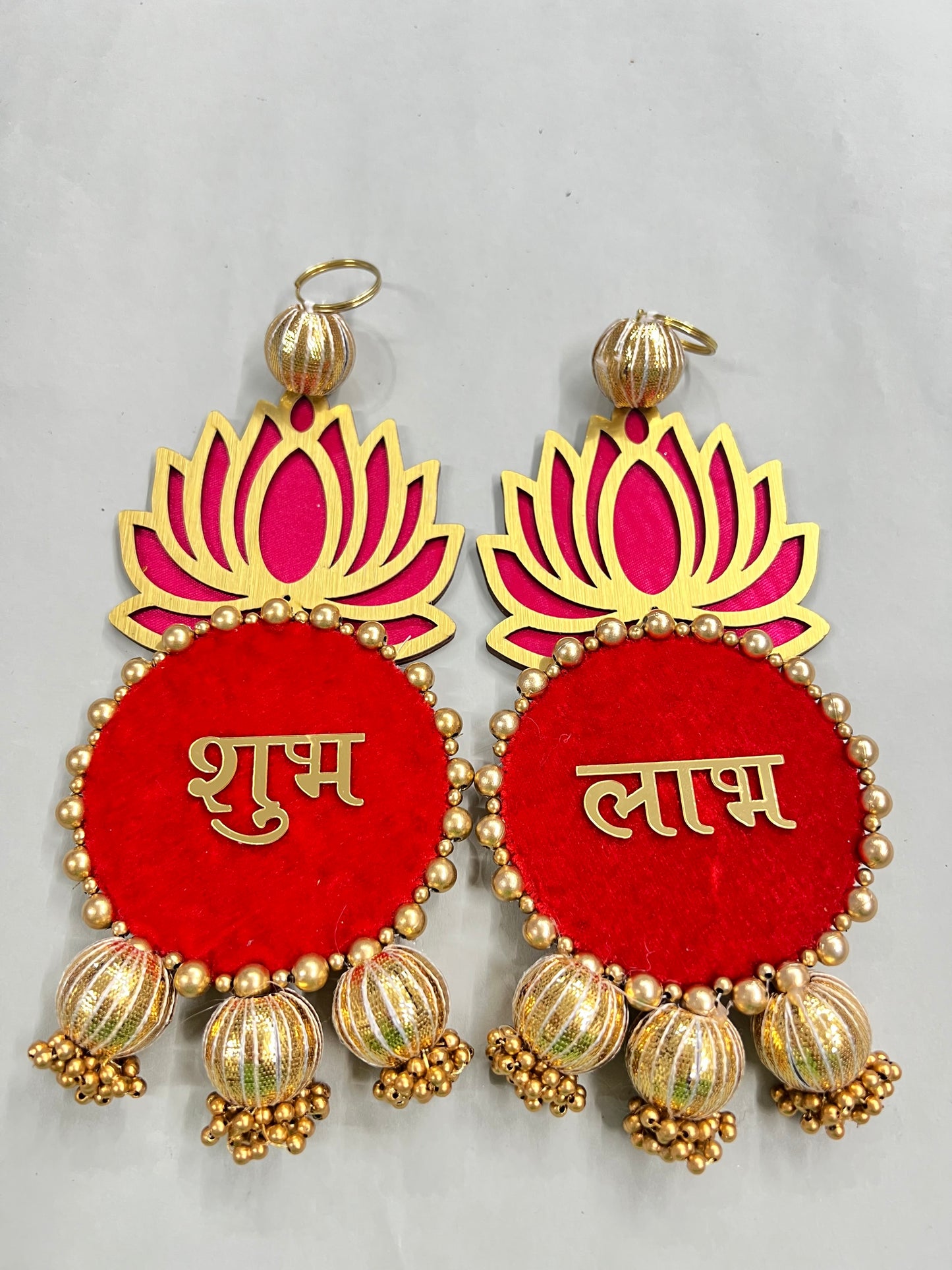 Shubh labh red&gold hanging