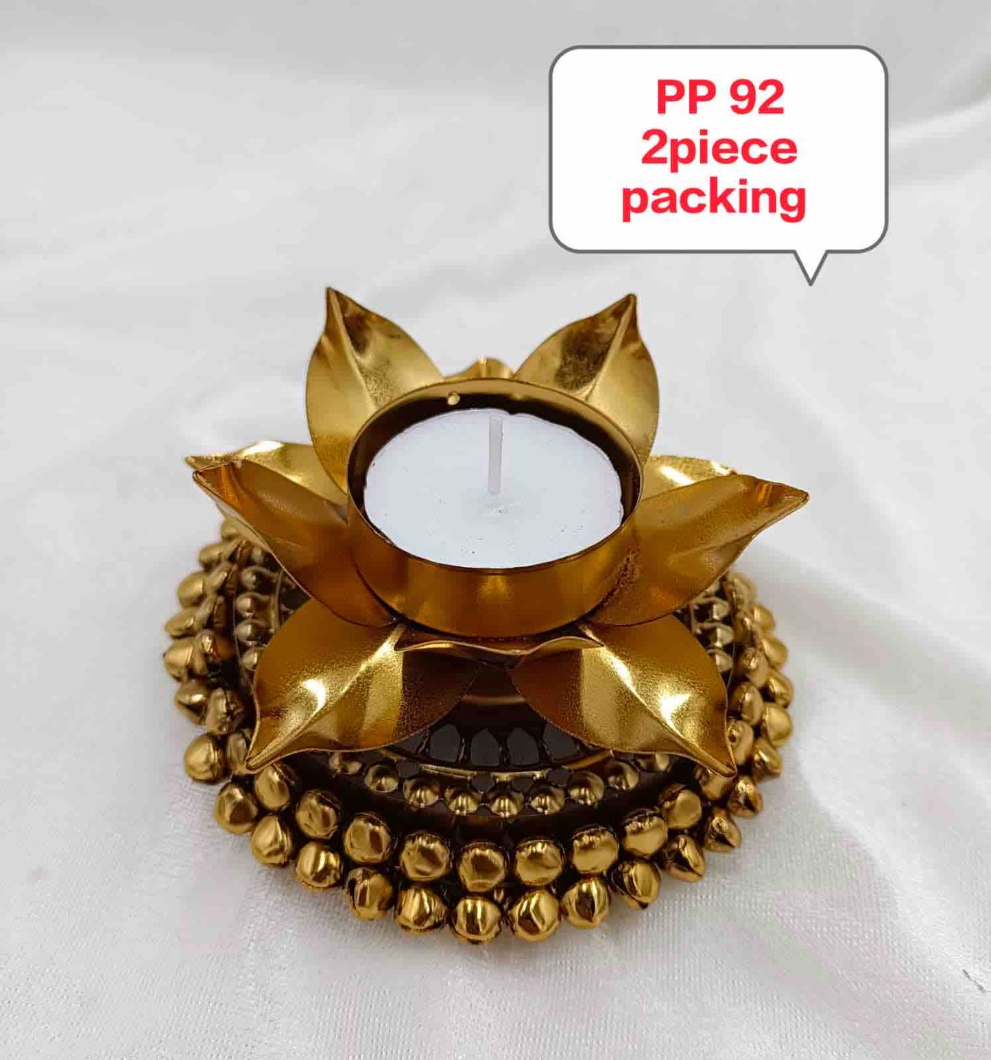 2 pcs lotus tealight candles (2 candles free)p-92