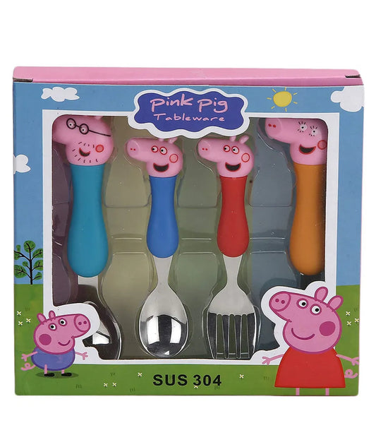 Peppa pig spoon & fork set of 4 pcs