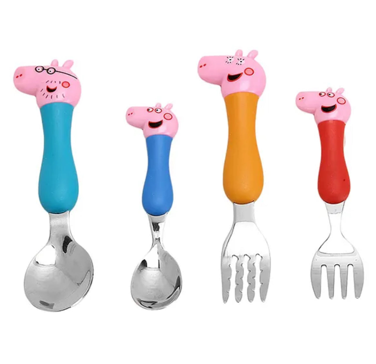 Peppa pig spoon & fork set of 4 pcs