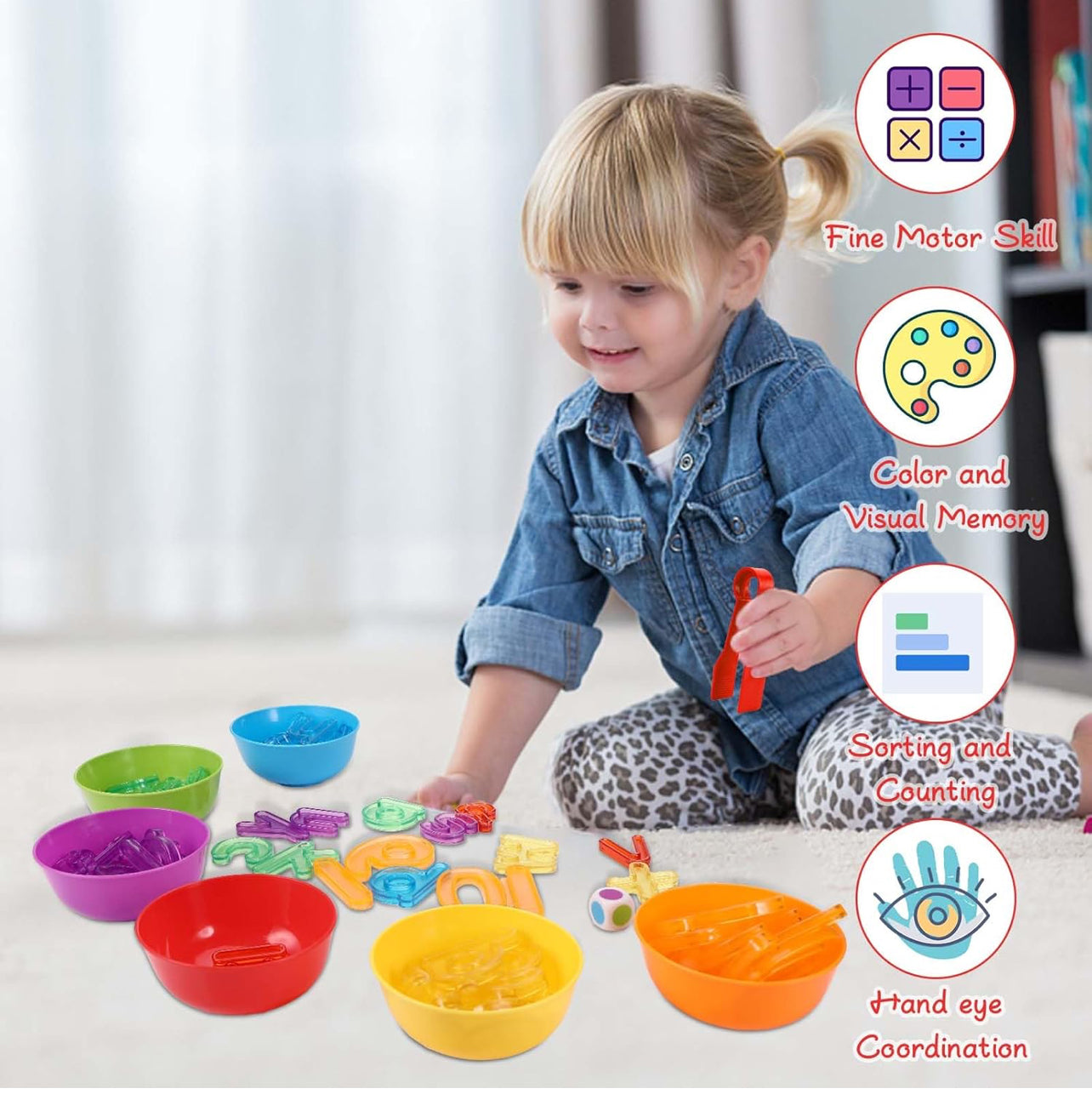 Montessori classification Counting Game Educational Games with Matching Sorting