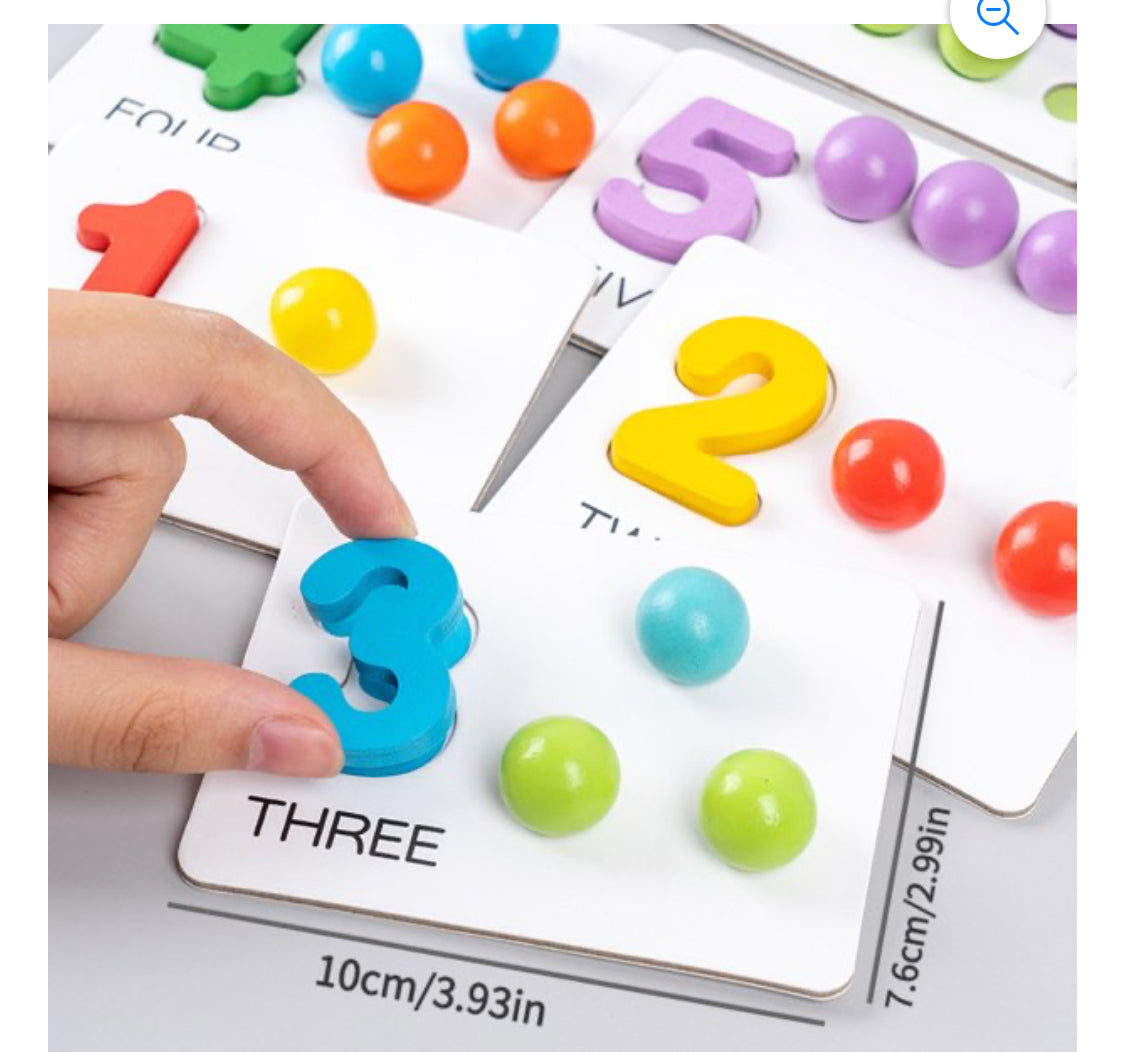 NUMBER COGNITIVE OPERATION BEAD MATCHING GAME