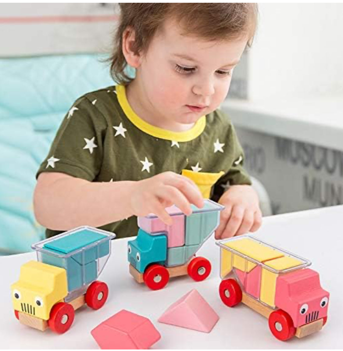 Assembling Toy Truck Preschool Puzzle Building Block Educational Logical Thinking Training Game