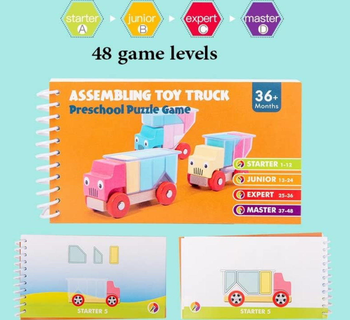 Assembling Toy Truck Preschool Puzzle Building Block Educational Logical Thinking Training Game