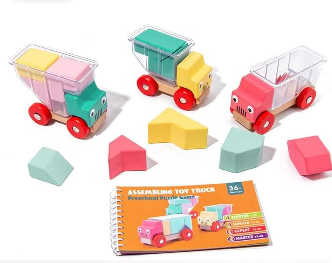 Assembling Toy Truck Preschool Puzzle Building Block Educational Logical Thinking Training Game