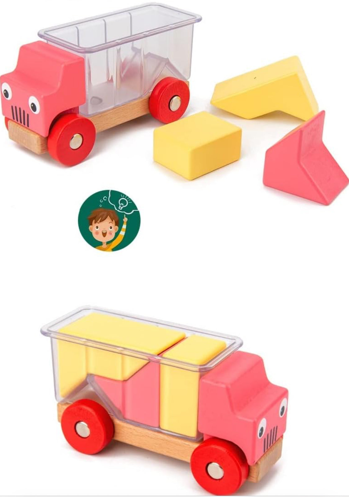 Assembling Toy Truck Preschool Puzzle Building Block Educational Logical Thinking Training Game