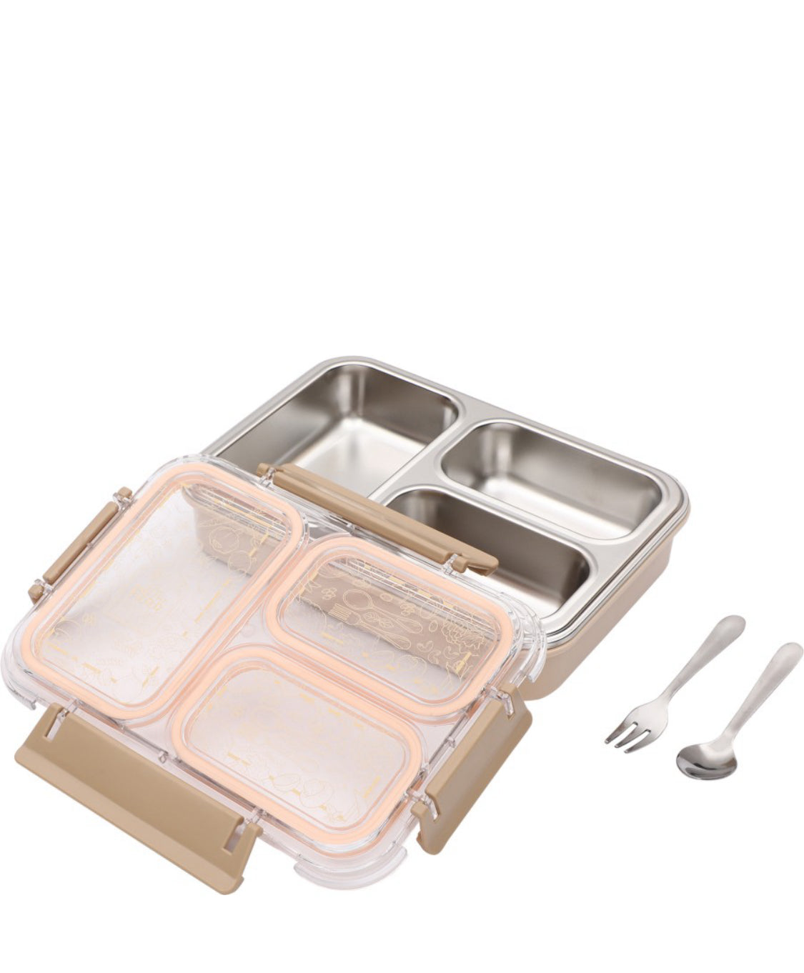 JAYPEE Stainless Steel Insulated Three Cavity Lunch Box