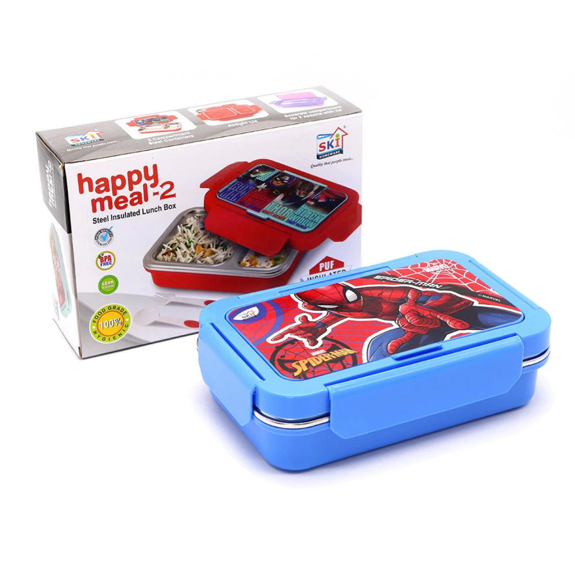 disney Happy Meal 2 Compartment Insulated Steel Lunch Box