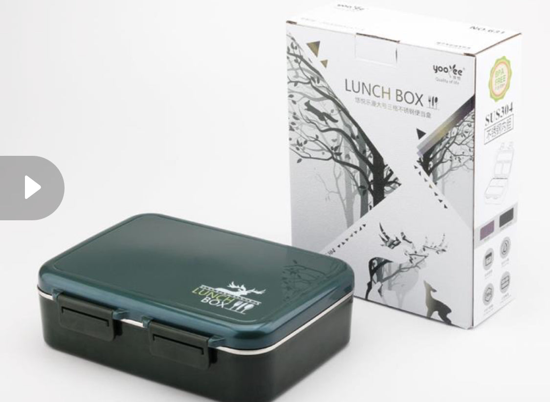 Yoo Yee 304 stainless steel leak proof bento lunch box