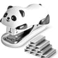 Mini Stapler, 20 Sheet Capacity Built-in Staple Remover Stapler with 1000 Standard Staples Cute Staplers Panda