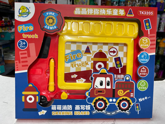 Fire truck colour drawing board