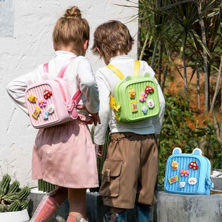 Toddler Mini Cute Backpack DIY Cute Cartoon Animal Preschool Kids Waterproof Shoulder Bag Student Backpack Bookbag School Lunch Backpack for Boys Girls