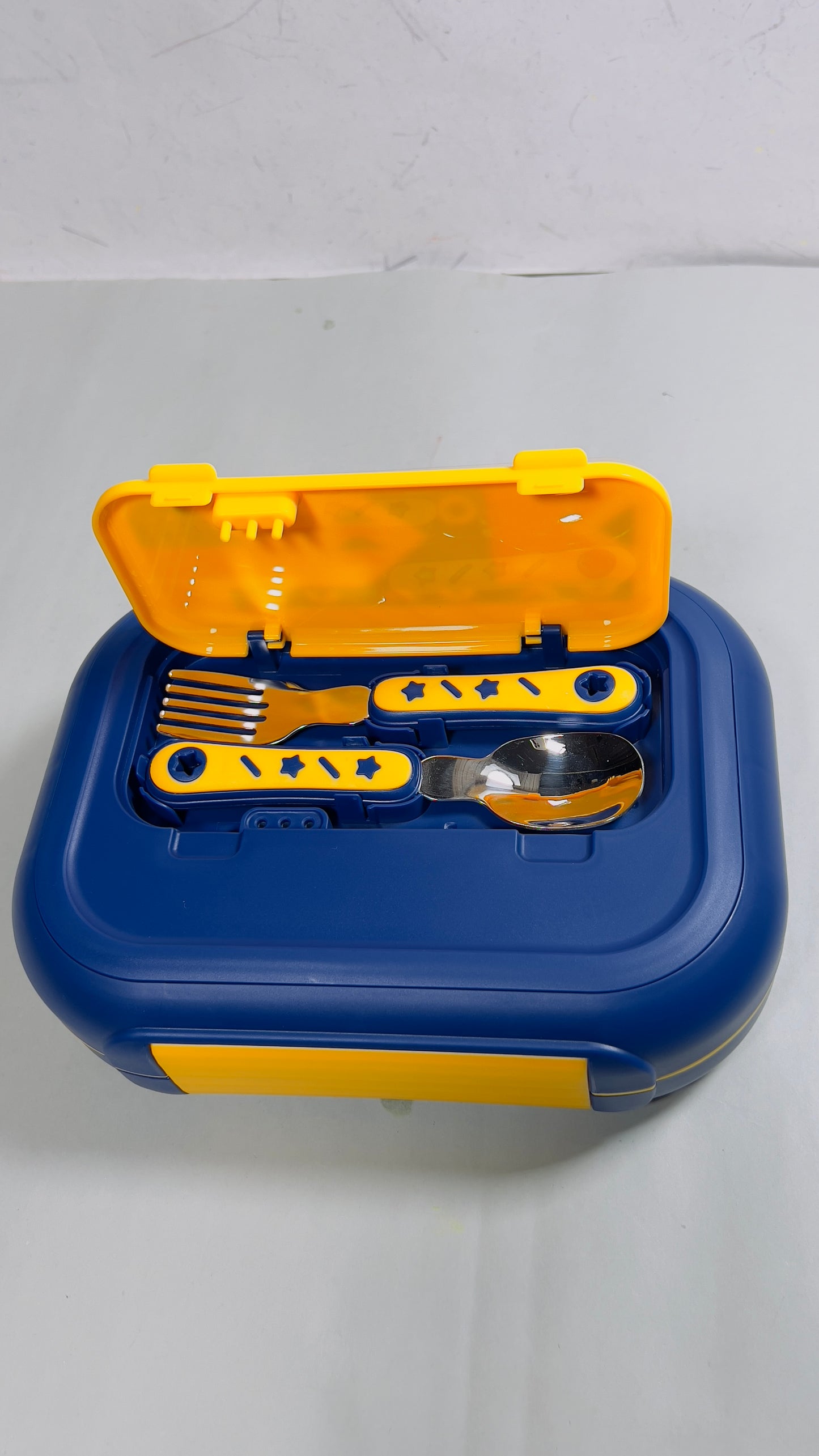 3 grid insulated leak proof lunch box with cutlery & lunch bag