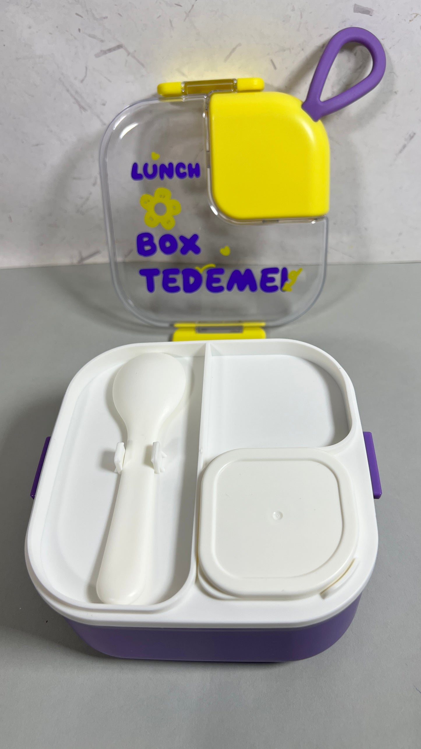 Tedemei 600 ml & 45 ml  stainless steel 304 lunch box