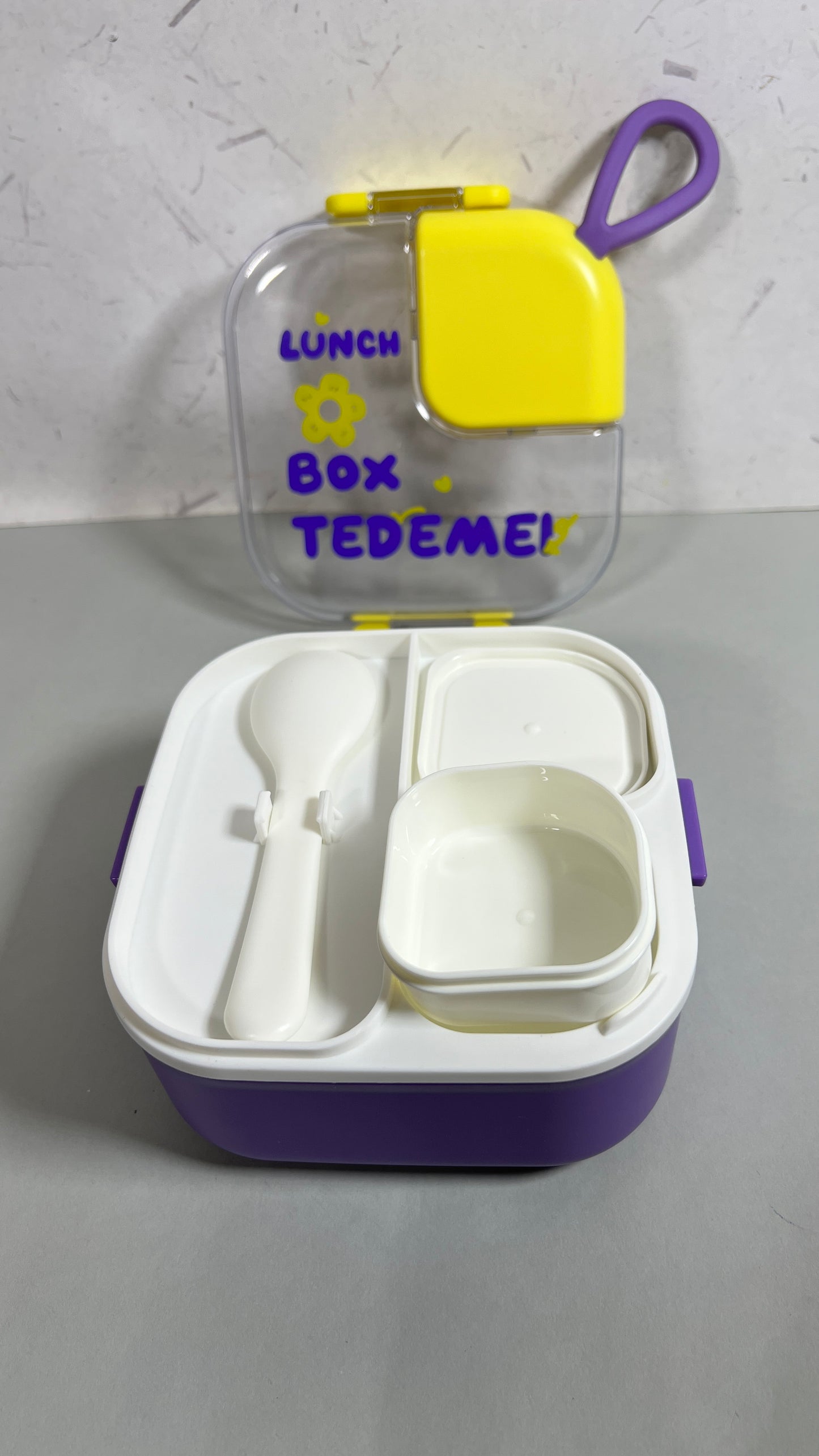 Tedemei 600 ml & 45 ml  stainless steel 304 lunch box