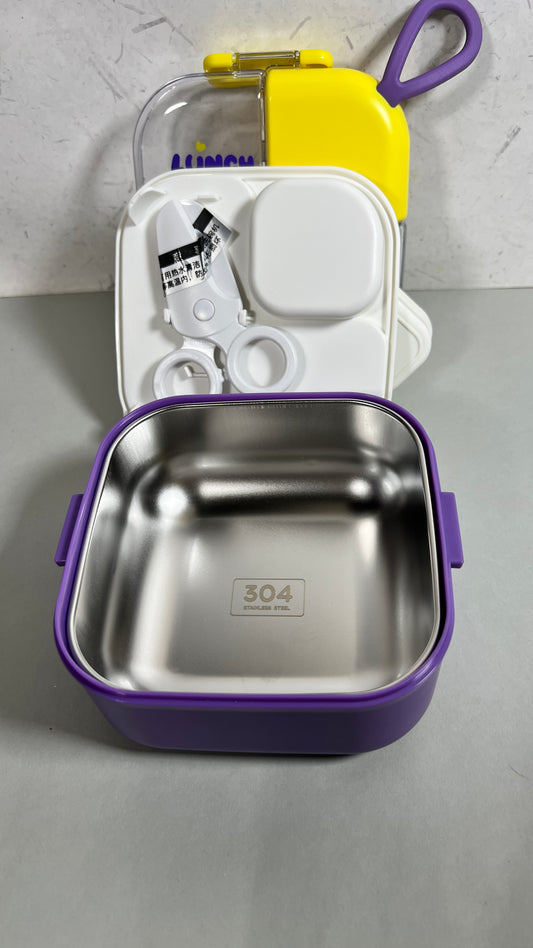 Tedemei 600 ml & 45 ml  stainless steel 304 lunch box