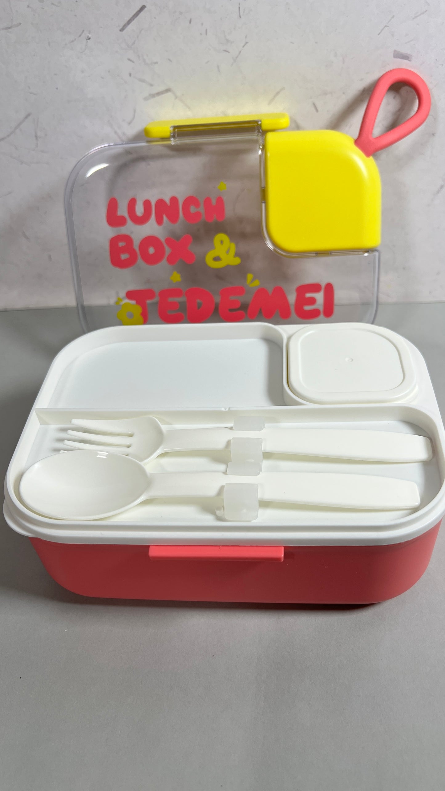 2 grid stainless steel Tedemei 750 ml  & 45 ml  lunch box