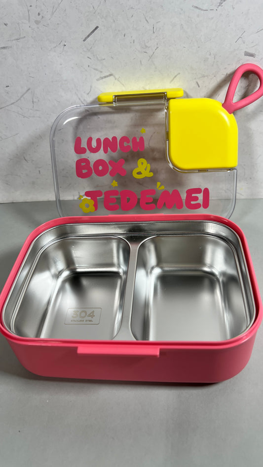 2 grid stainless steel Tedemei 750 ml  & 45 ml  lunch box