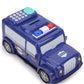 Police car Piggy Bank - Robotic Coin Munching Toy Money Box Coin Bank | Electronic Piggy Bank with Password Or Fingerprint Lock Toy Coin Bank