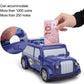 Police car Piggy Bank - Robotic Coin Munching Toy Money Box Coin Bank | Electronic Piggy Bank with Password Or Fingerprint Lock Toy Coin Bank