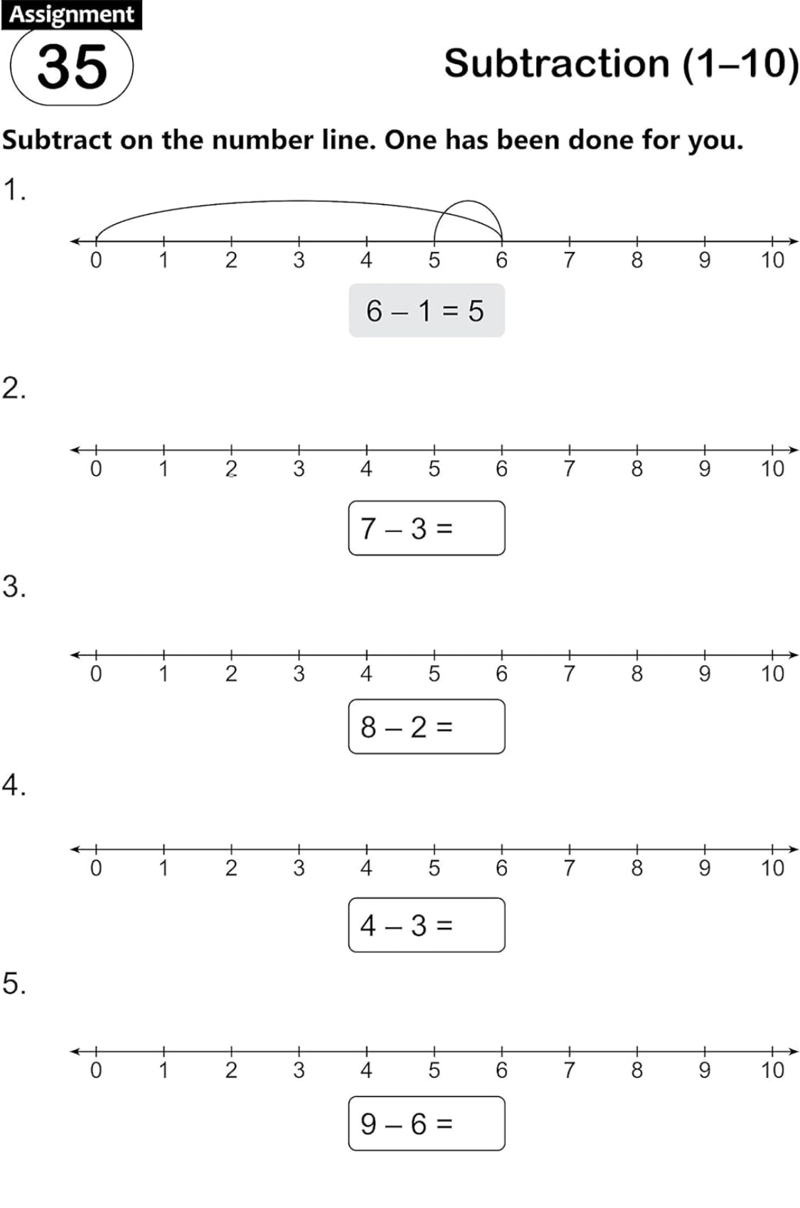 Fun And Learn Activity WORKBOOK For Kids subtraction