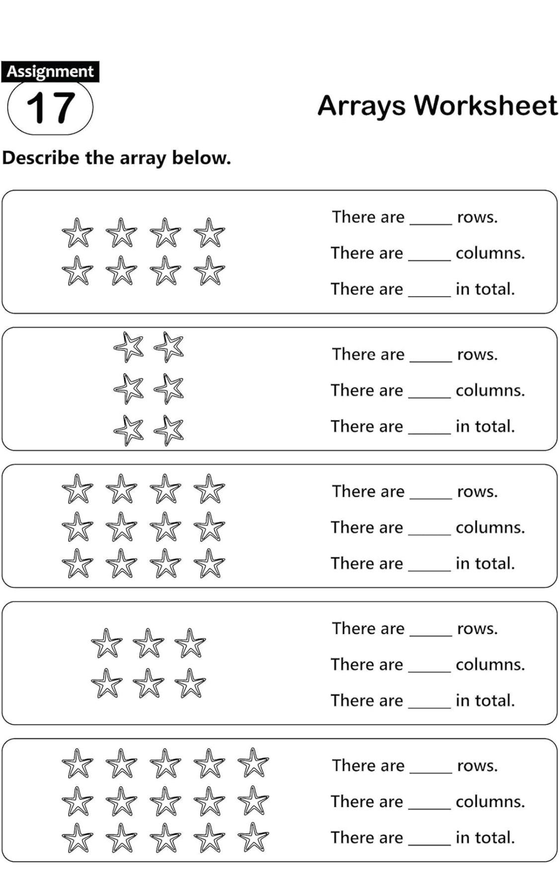 Fun And Learn Activity WORKBOOK For Kids Multiplication