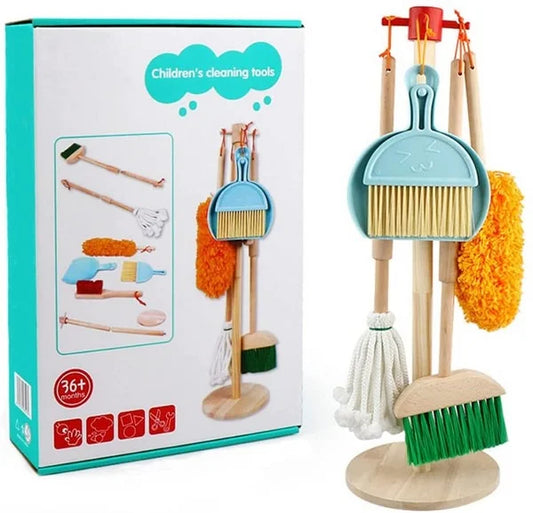 Montessori Wooden Cleaning Tool Set