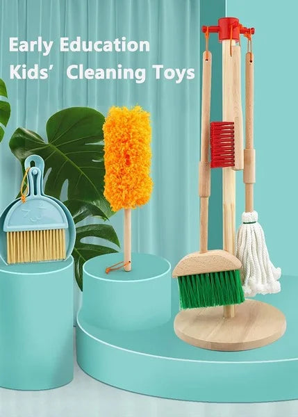 Montessori Wooden Cleaning Tool Set