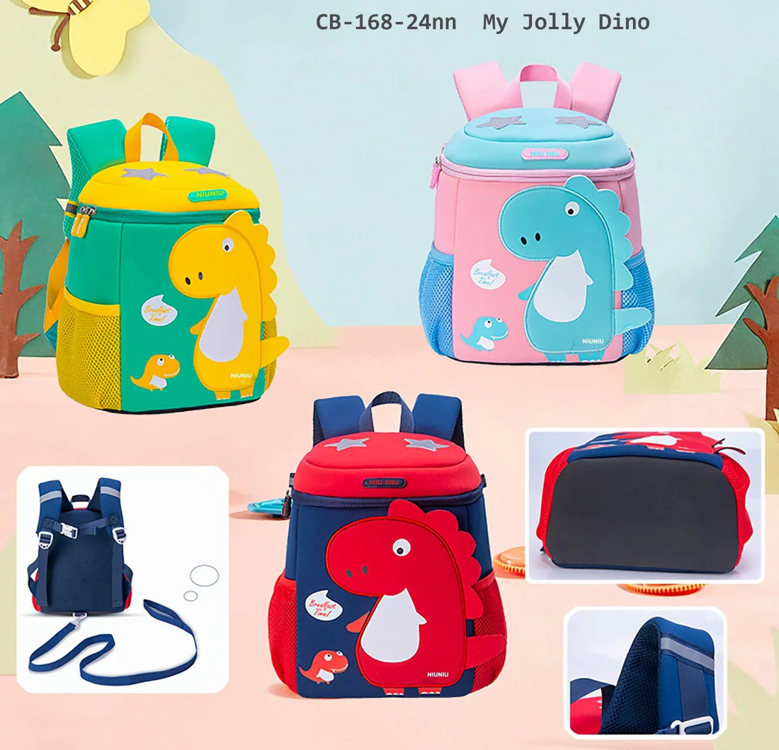 3D Dino Print Bagpack for kids