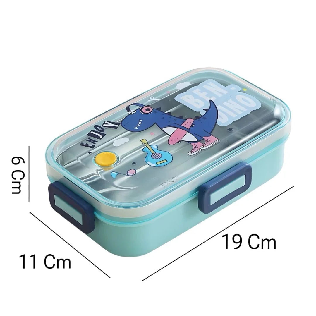 Single grid stainless steel lunch box 530ml