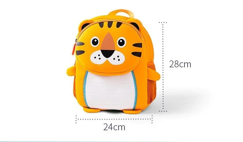 Animal Print Bagpack - Kids School Bag Soft Plush Backpacks Cartoon Boys Girls Baby (2-5 Years)