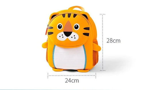 Animal Print Bagpack - Kids School Bag Soft Plush Backpacks Cartoon Boys Girls Baby (2-5 Years)